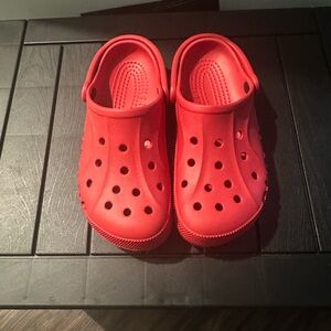 Red Baya Clog Crocs Size 10